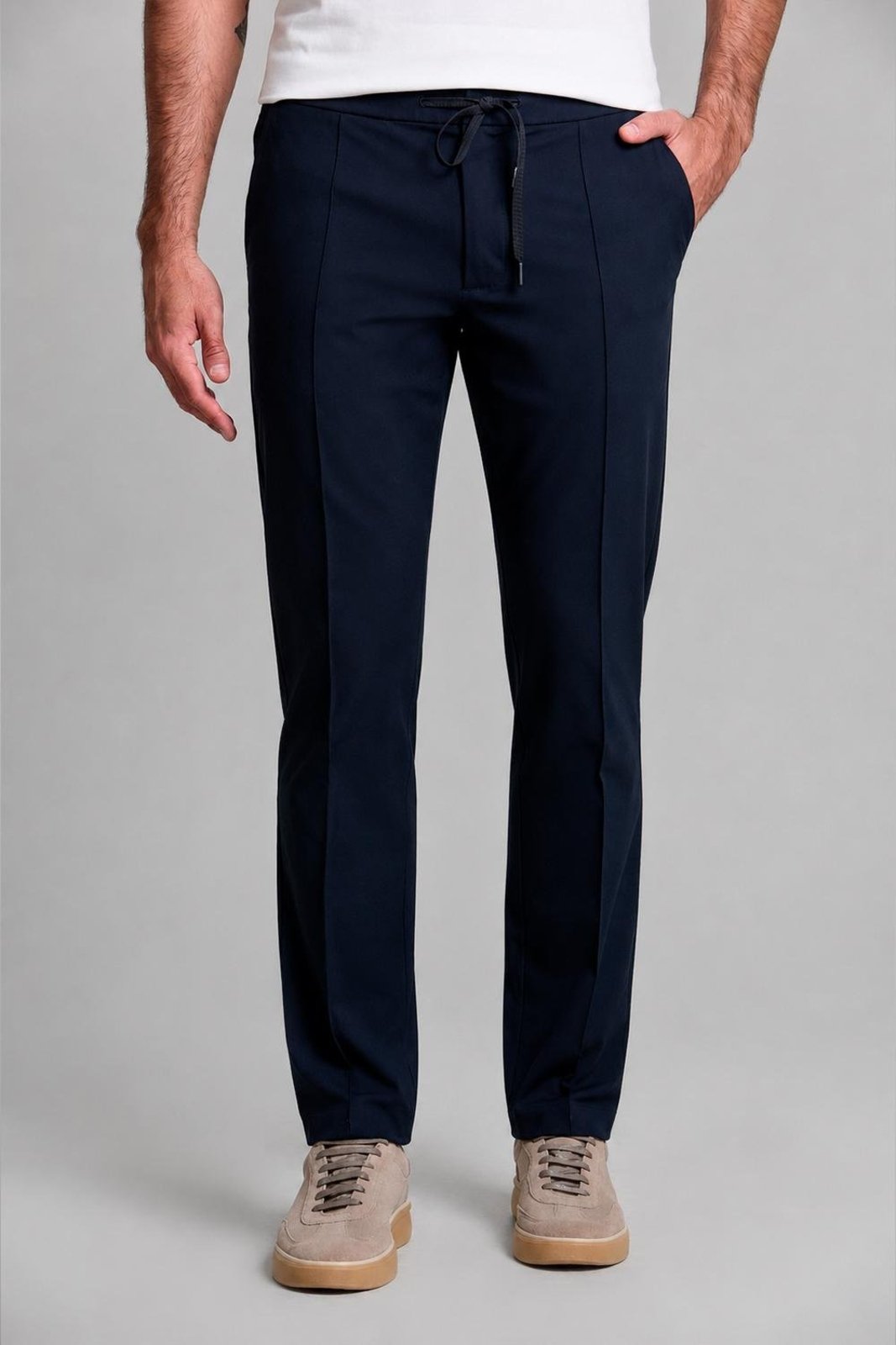 Calça Alfaiataria Hitech Slim Fit, 014900 Azul Marinho