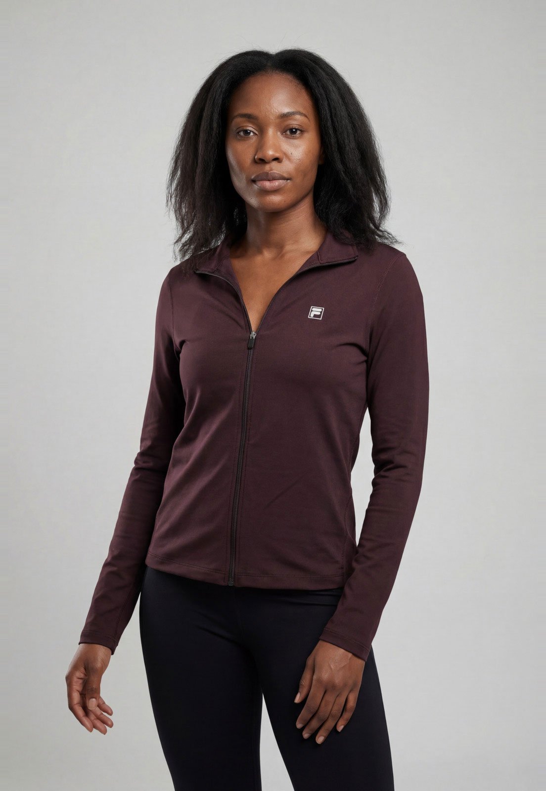 Jaqueta Feminina Fila Malha Life Vinho