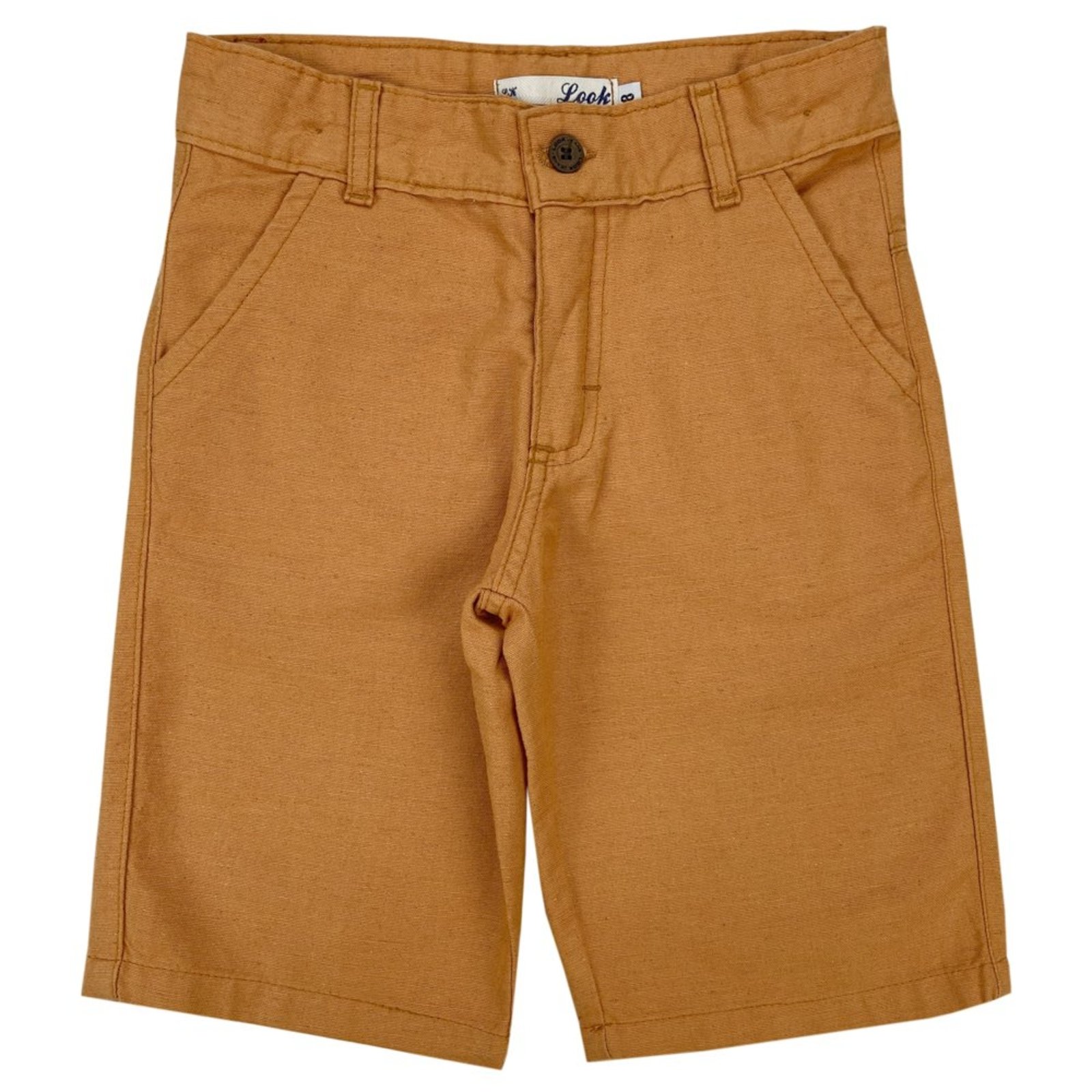Infantil - Bermuda Juvenil Look Jeans Linho Collor