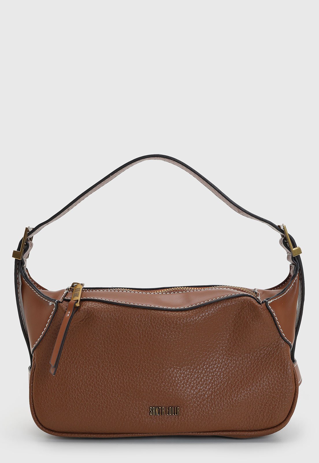 Vista 2 Bolsa Feminina Santa Lolla Média caramelo Santa Lolla caramelo