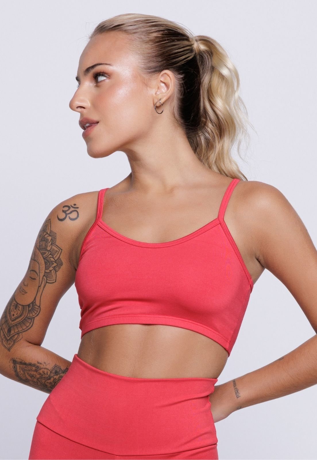 Vista 2 Top Fitness Nadador Feminino Alça Fina Academia VEKYO verde VEKYO verde