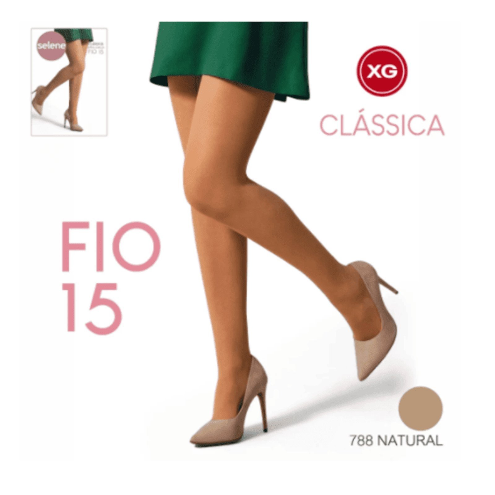 Meia Calça Selene Fio 15 Tamanho Especial 9120.001