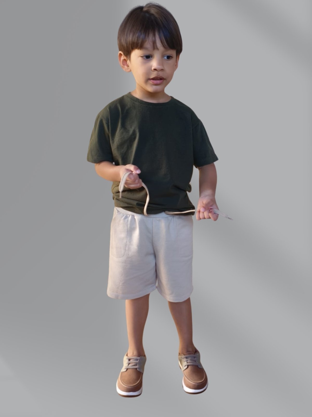 Infantil - Camiseta Manga Curta Urbania Algodão Verde Escuro