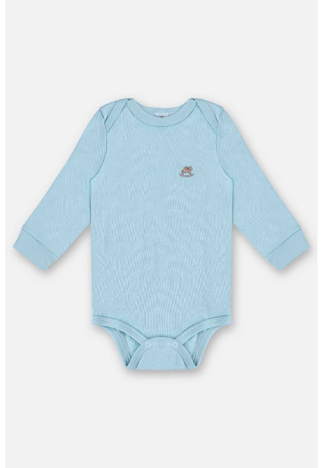 Infantil - Body Manga Longa Para Unissex Up Baby Azul