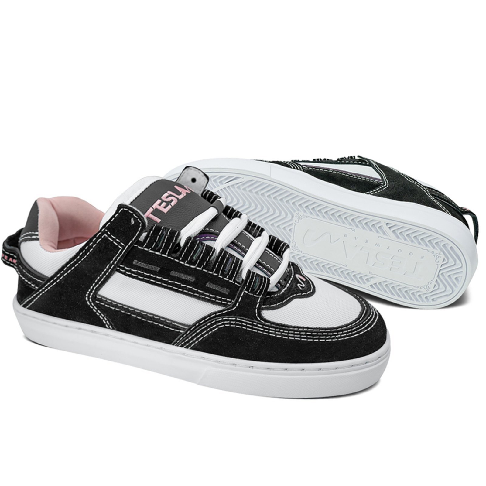 Vista 3 Tênis Tesla Coil Black Rose Unissex Preto preto black TESLA preto black