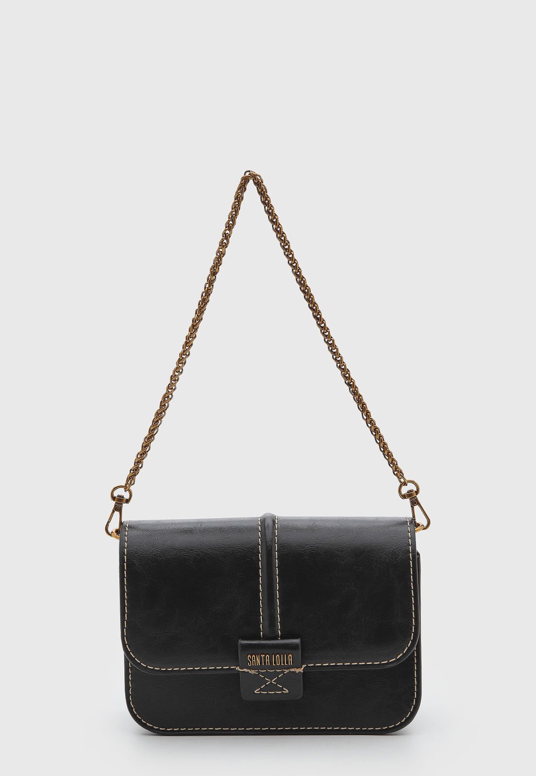Bolsa Feminina Santa Lolla Estruturada Preta