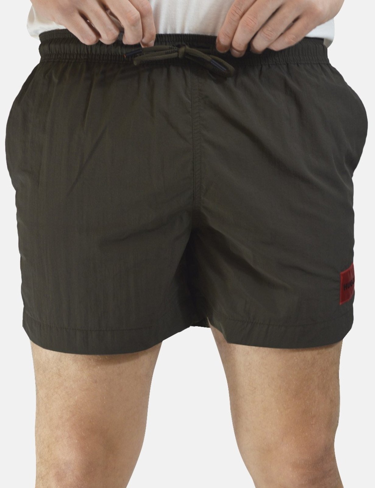 Short Hugo Boss Masculino Regular Beachwear Dominica Marrom