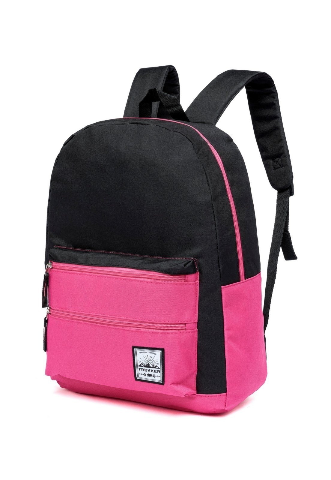 Vista 3 Mochila Feminina Casual Escolar Resistente Faculdade Dia A Dia TREKKER preto TREKKER preto