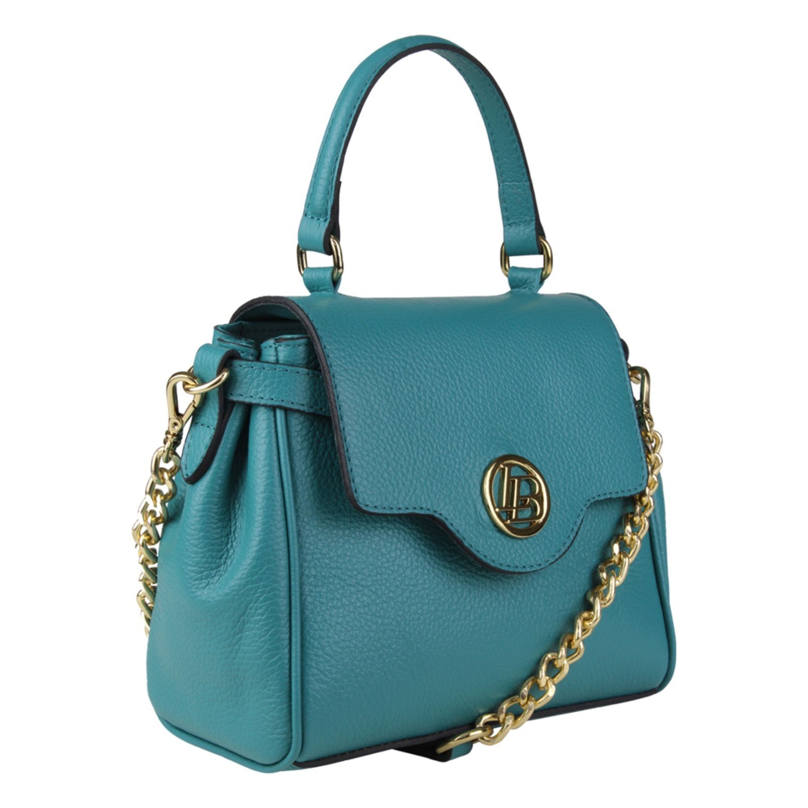Bolsa feminina em couro Linea Bella 5224 Verde