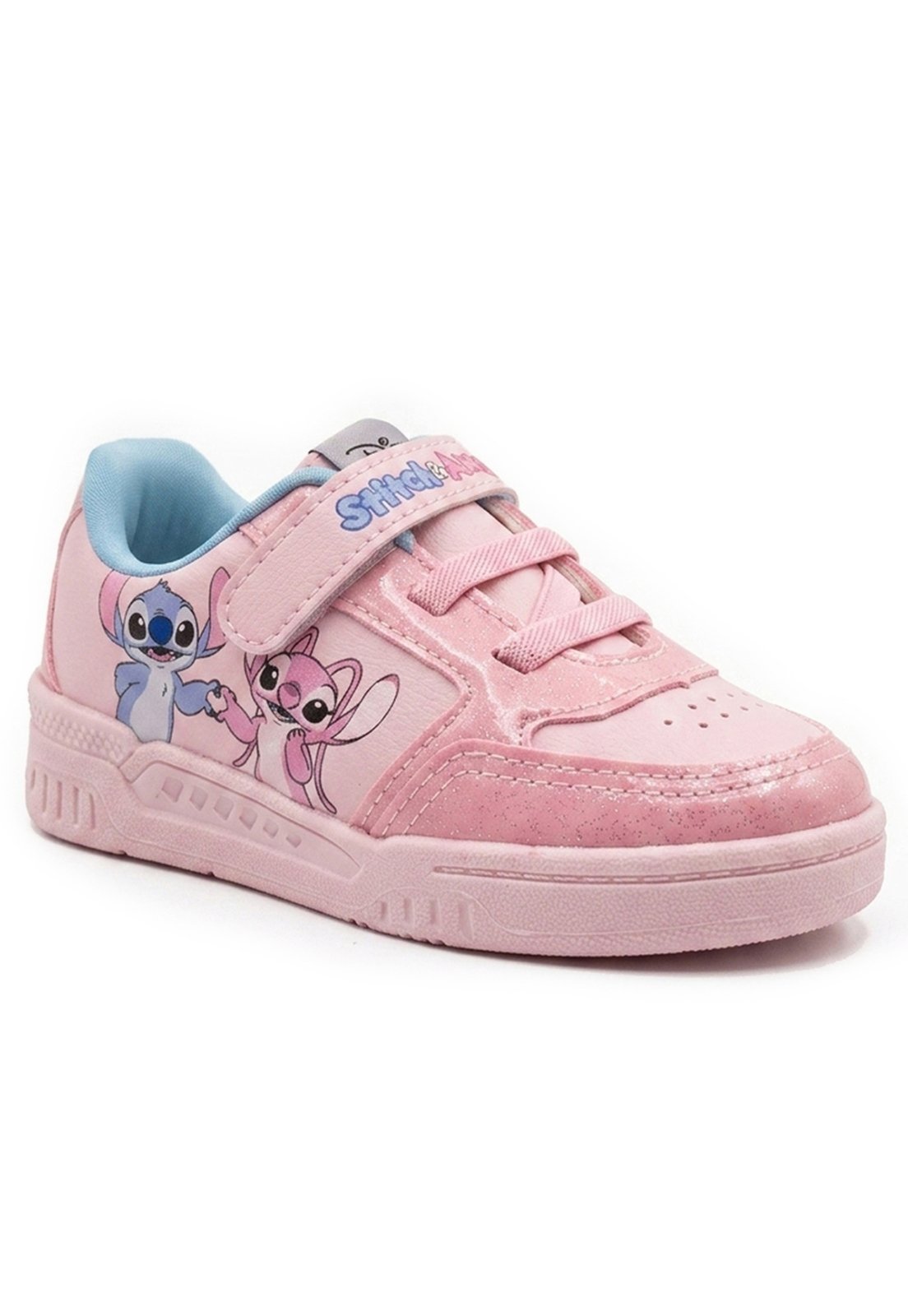 Infantil - Tênis Disney Stitch Rosa Menina Original Calce Fácil Casual