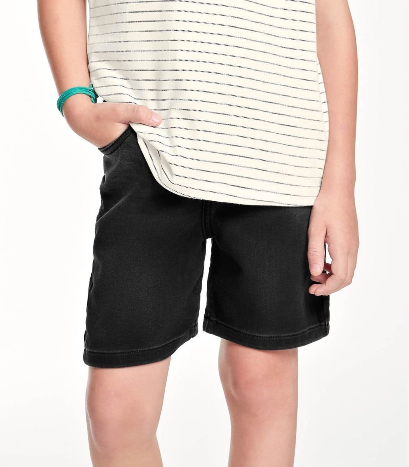 Infantil – Bermuda Jeans Menino Trick Nick Preto