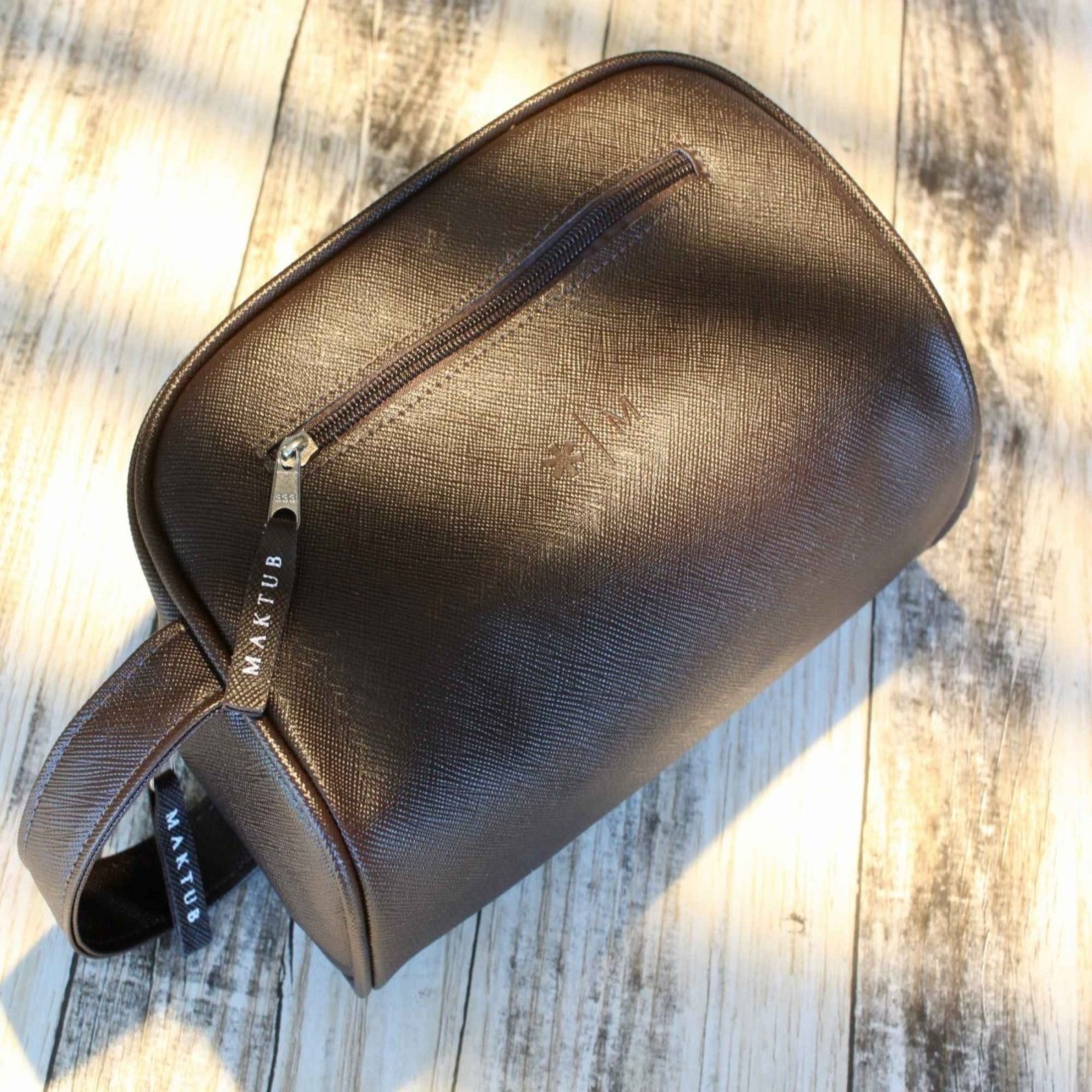 Vista 3 Necessaire Executiva Maktub Marron MAKTUB STYLE marrom marron MAKTUB STYLE marrom marron