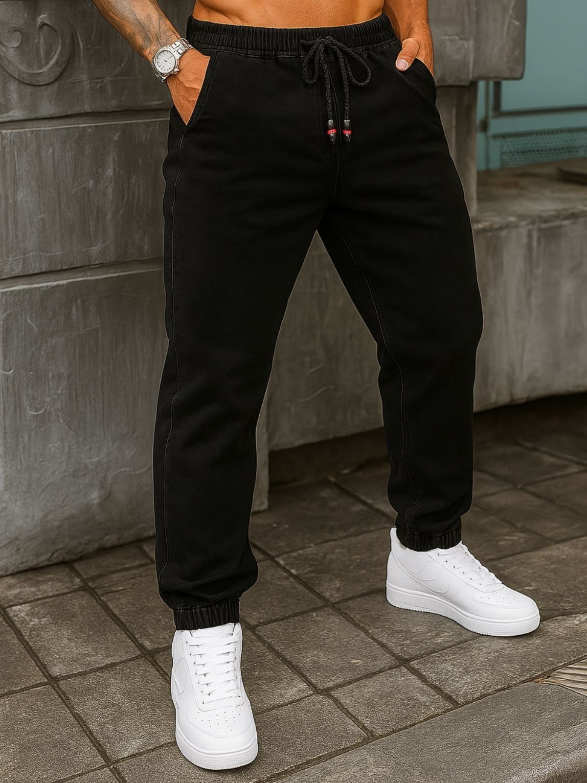 Calça Jogger Jeans Masculina CKF Wear Preto