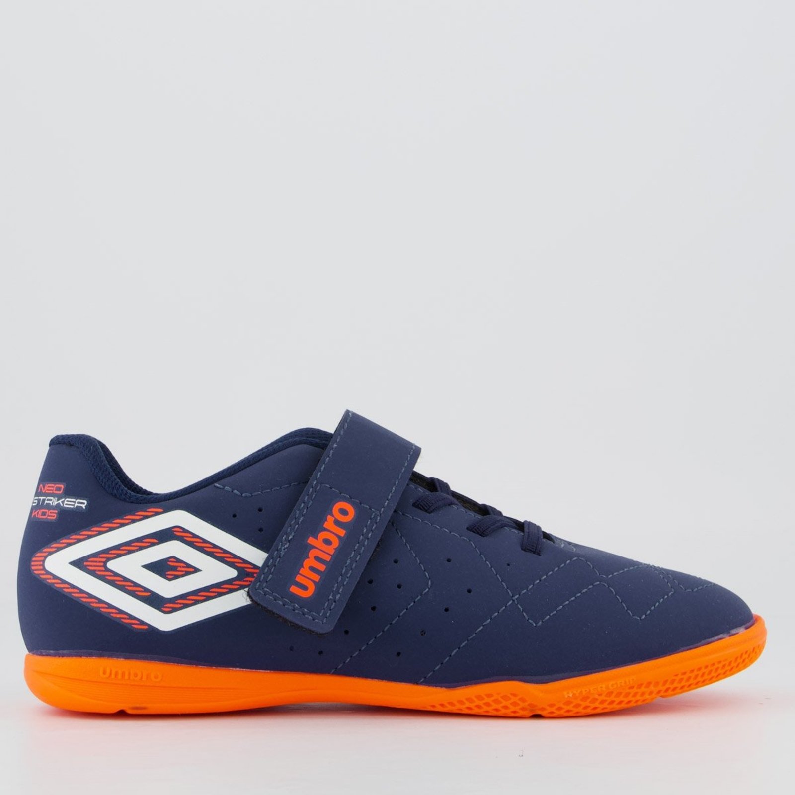 Chuteira Umbro Neo Stiker Futsal Azul e Laranja