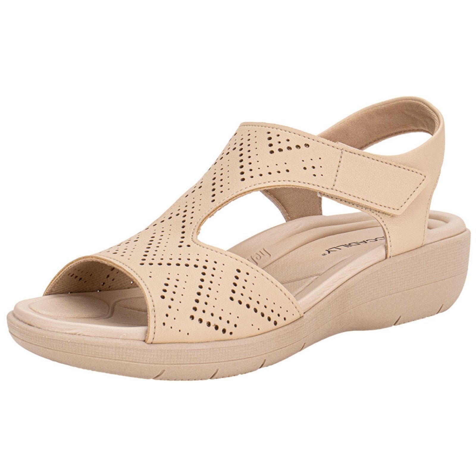 Sandália Feminina Anabela Piccadilly 239030 A0082390 Bege