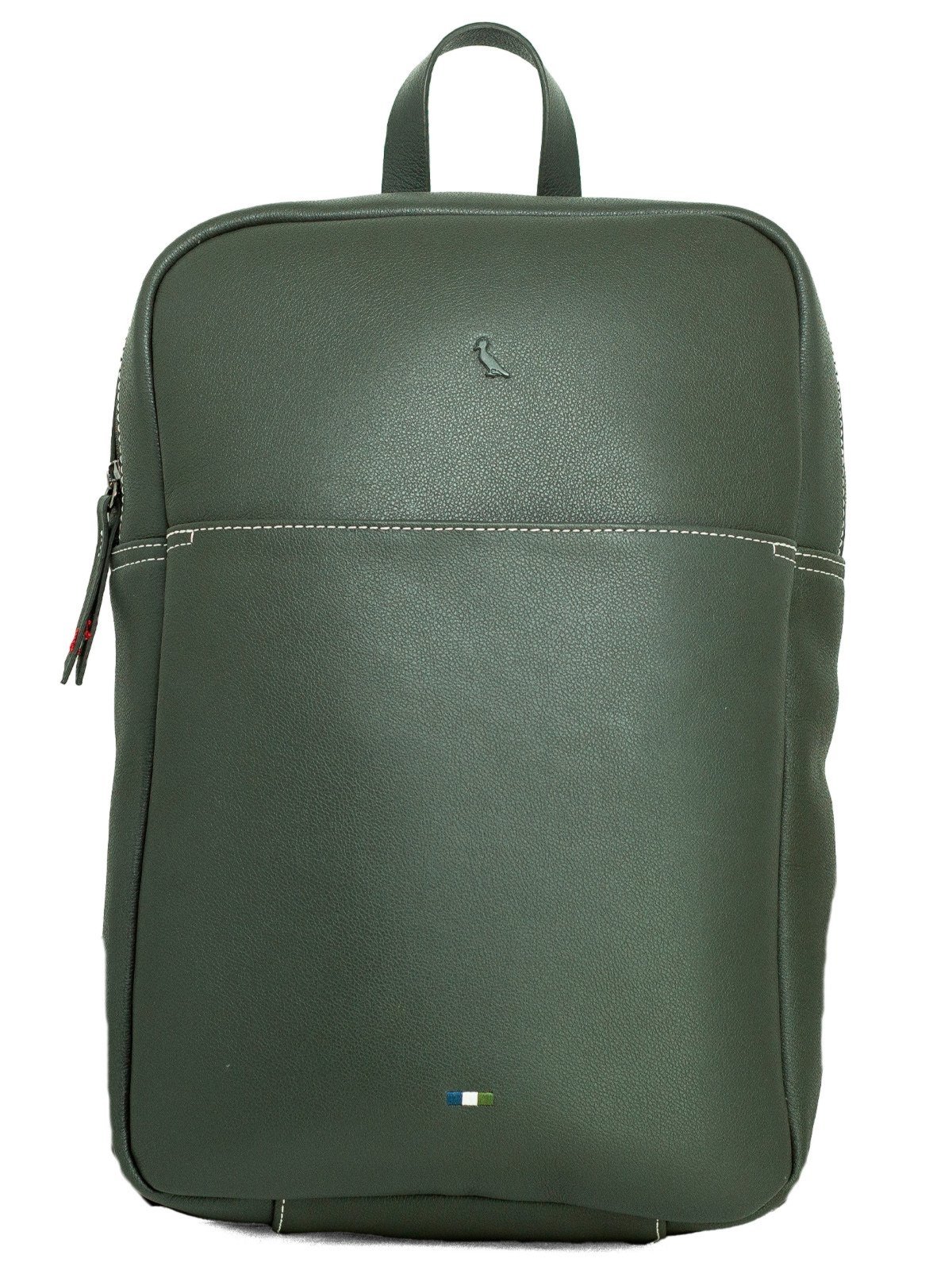 Mochila Reserva Go Oslo Couro Executiva Resistente Qualidade Cinza Escuro Parma