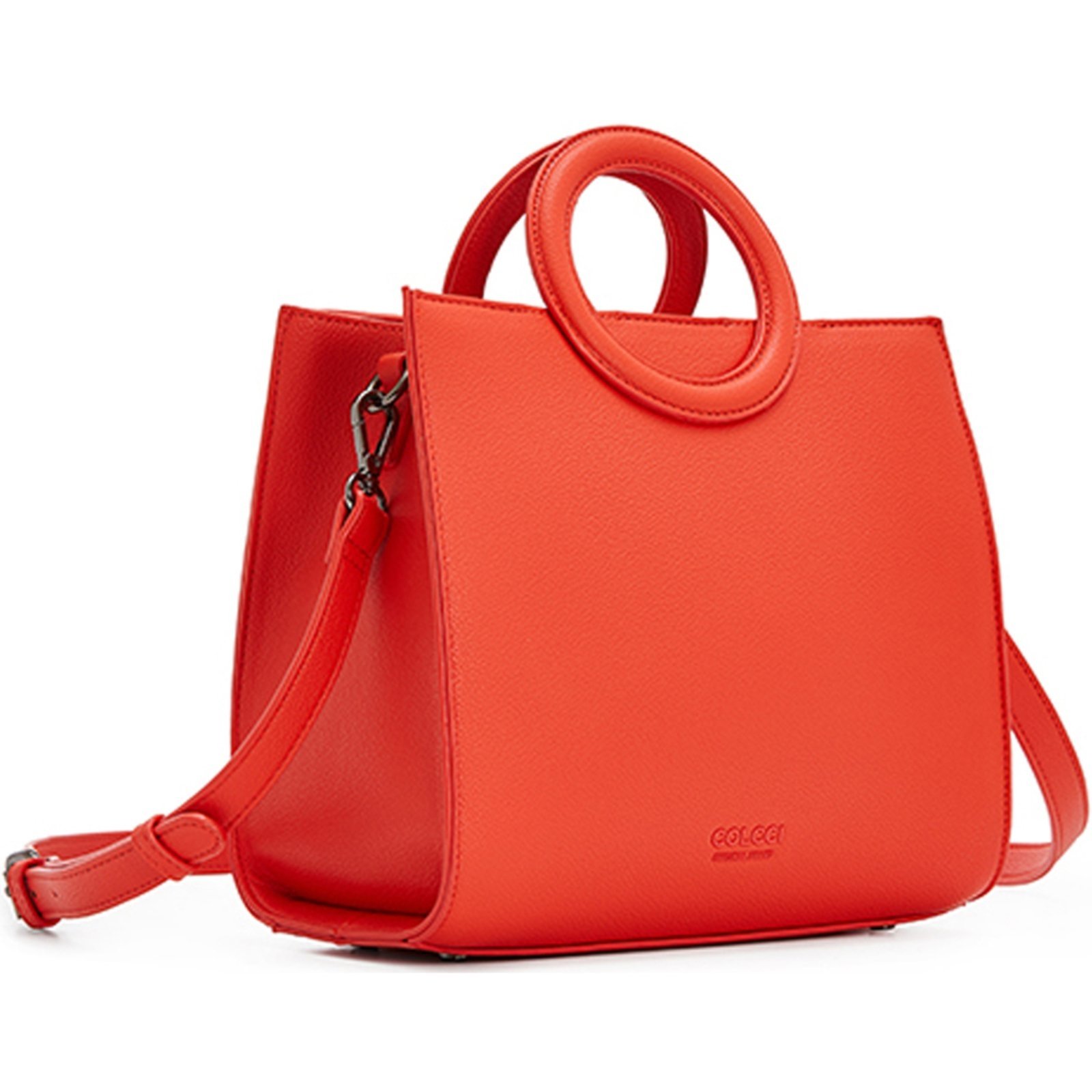 Vista 3 Bolsa Tote Colcci Alça VE24 Feminino vermelho vermelho