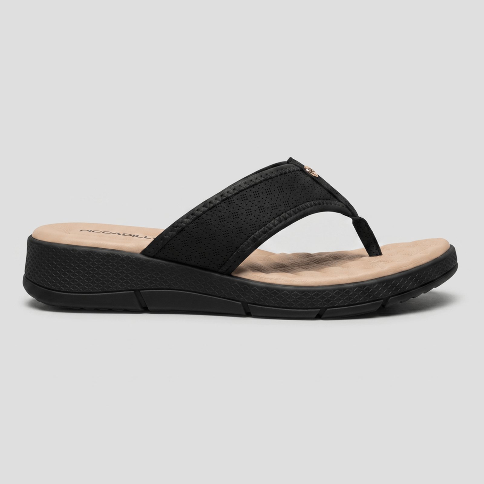 Chinelo Esporão Salto Médio Preto