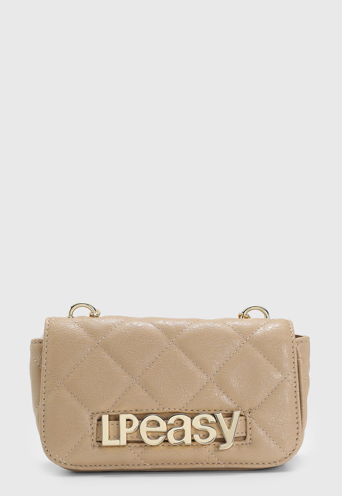 Bolsa Feminina Lança Perfume Matelassê Bege