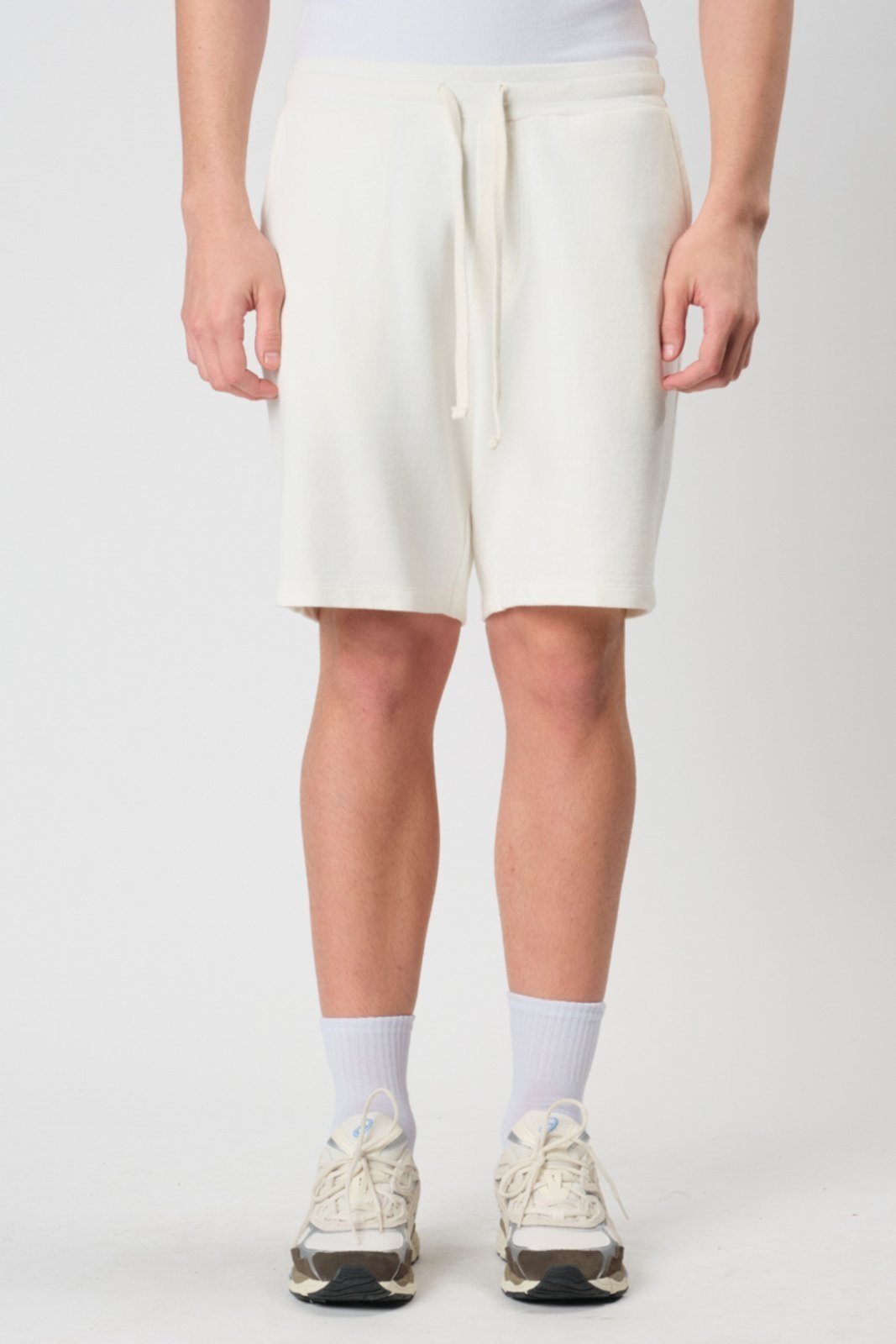 Bermuda Moletom Solid Branco THESAINT