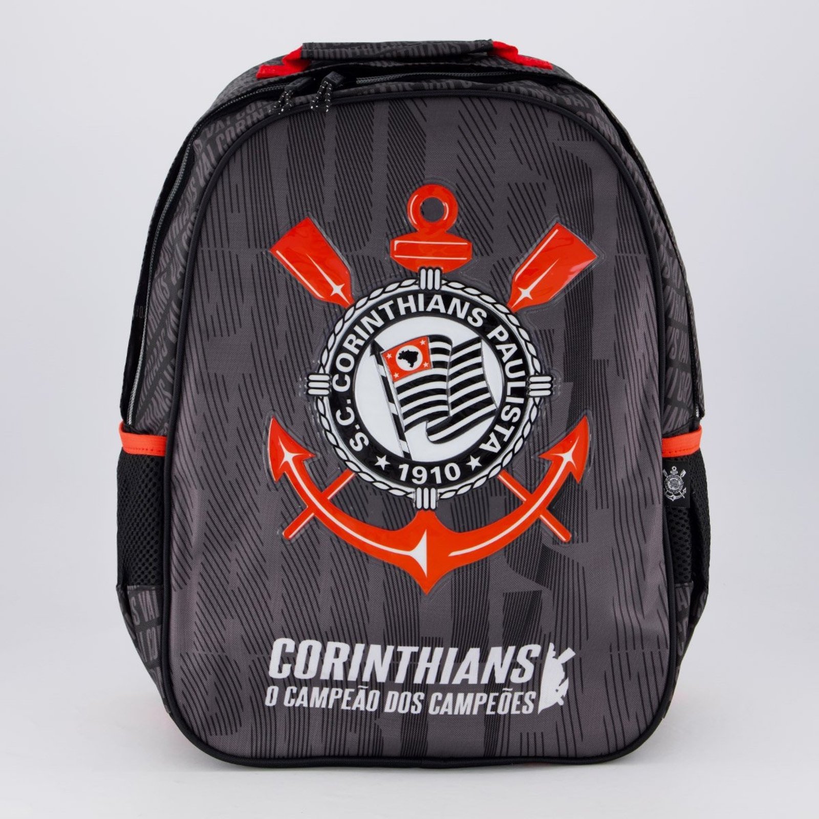 Mochila Corinthians Juvenil Cinza