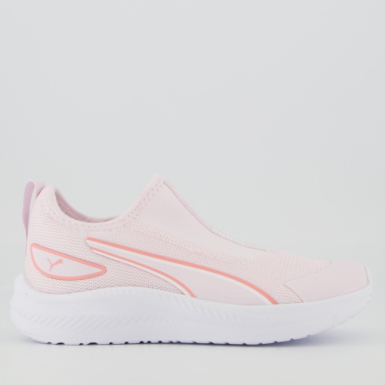 Infantil - Tênis Puma Sky Runner Slip On Bold Bdp Rosa e Branco