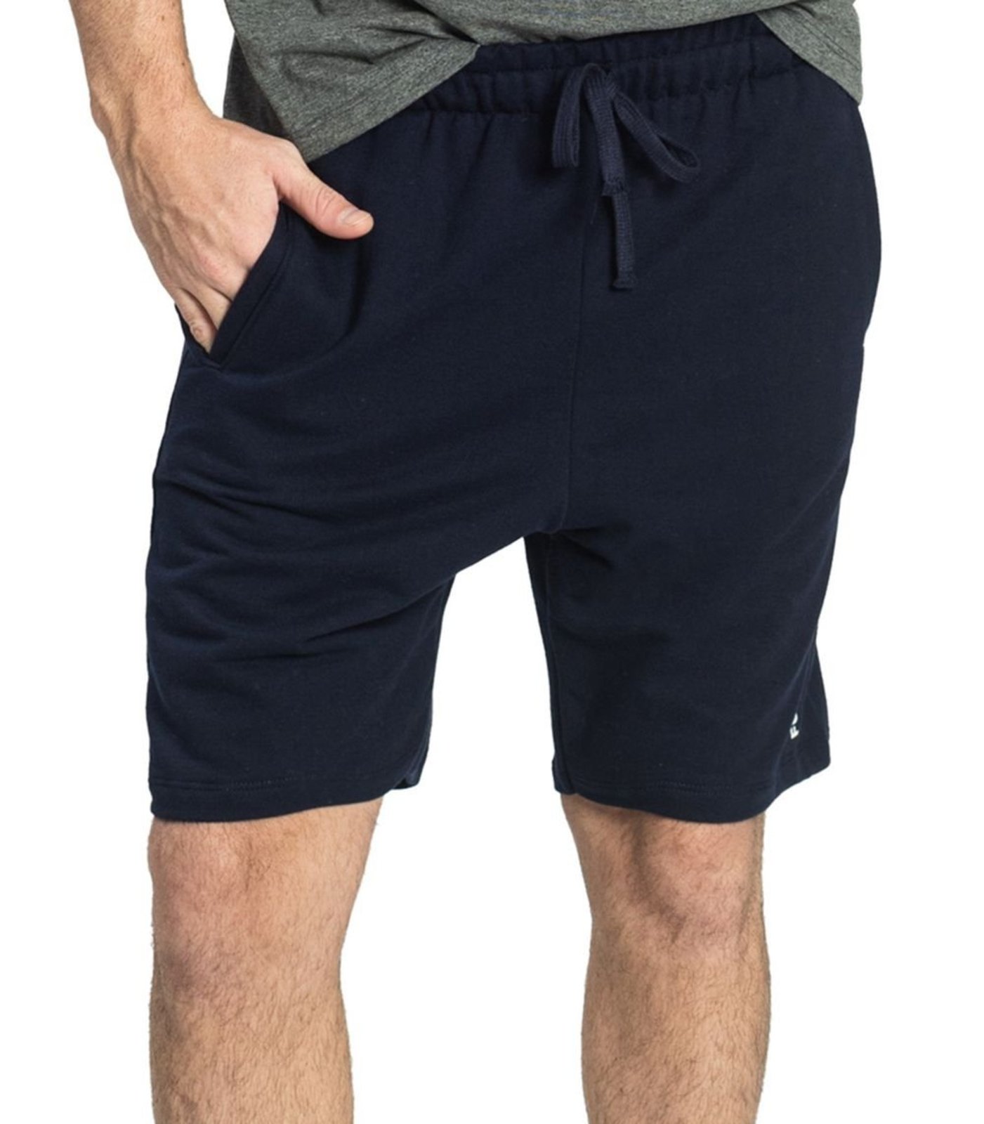 Bermuda Masculina Moletinho Com Bolsos Rovitex Azul