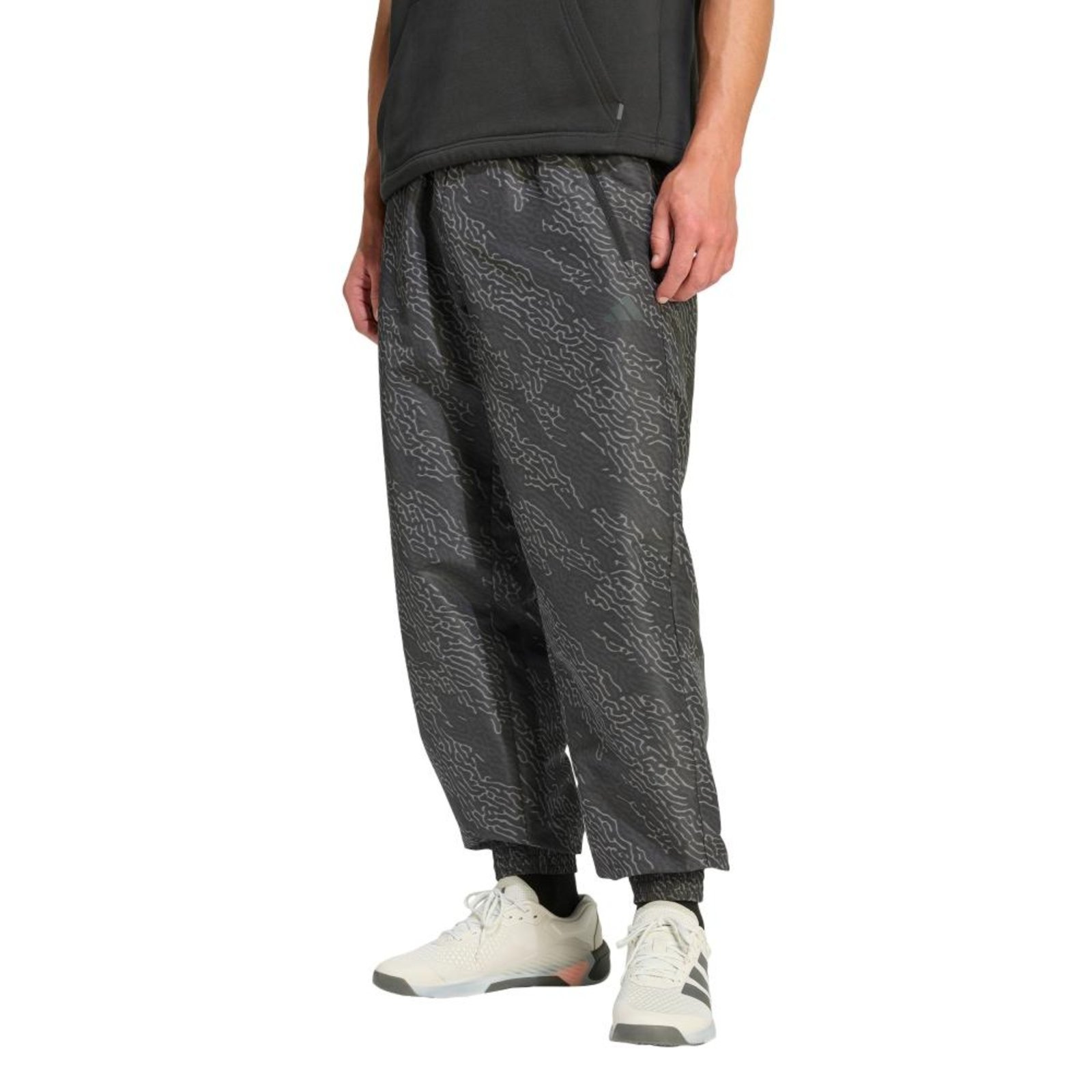 Calça PrimeLift WORKOUT AOP adidas Performance Cinza