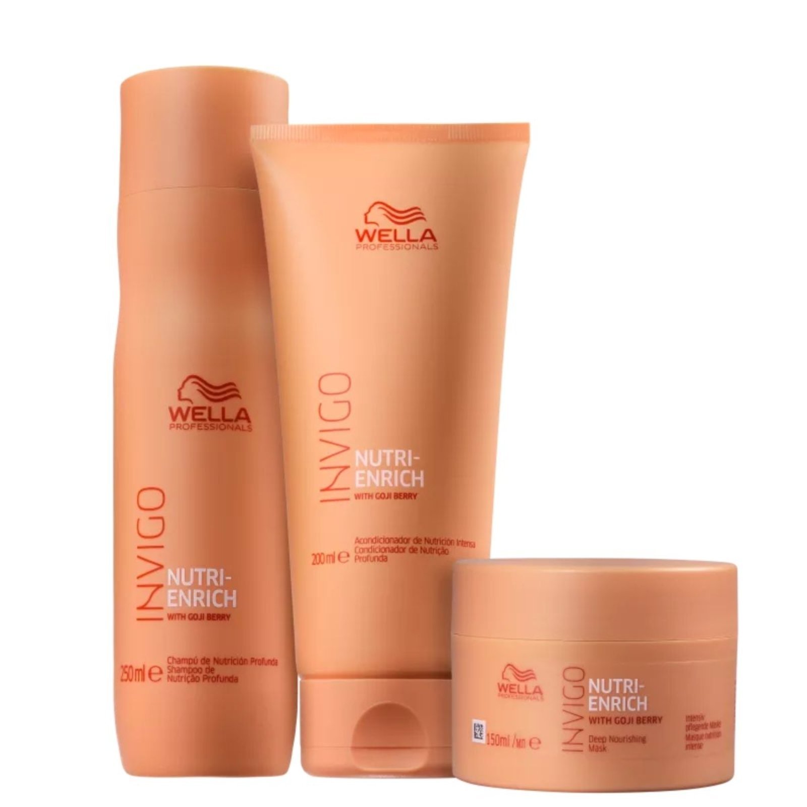 Wella Nutri Enrich Sh 250Ml+Cond 200Ml- Máscara
