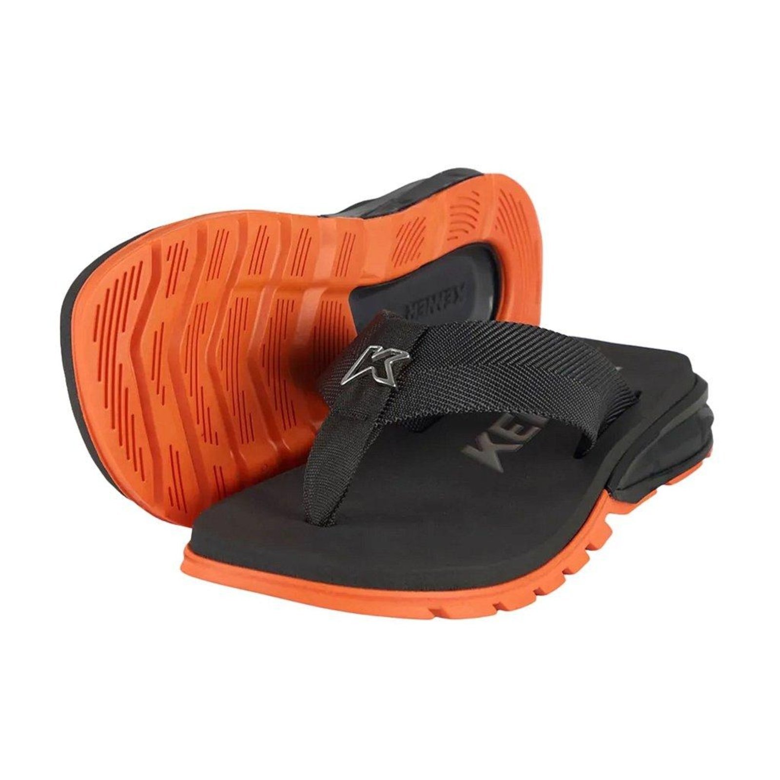 Sandália Kenner Orak Masculino Preto/Laranja Preto