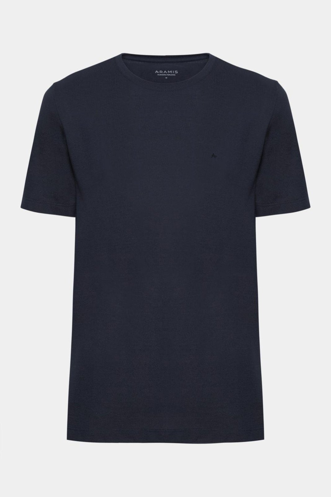 Camiseta Aramis Manga Curta Algodão Peruano Marinho
