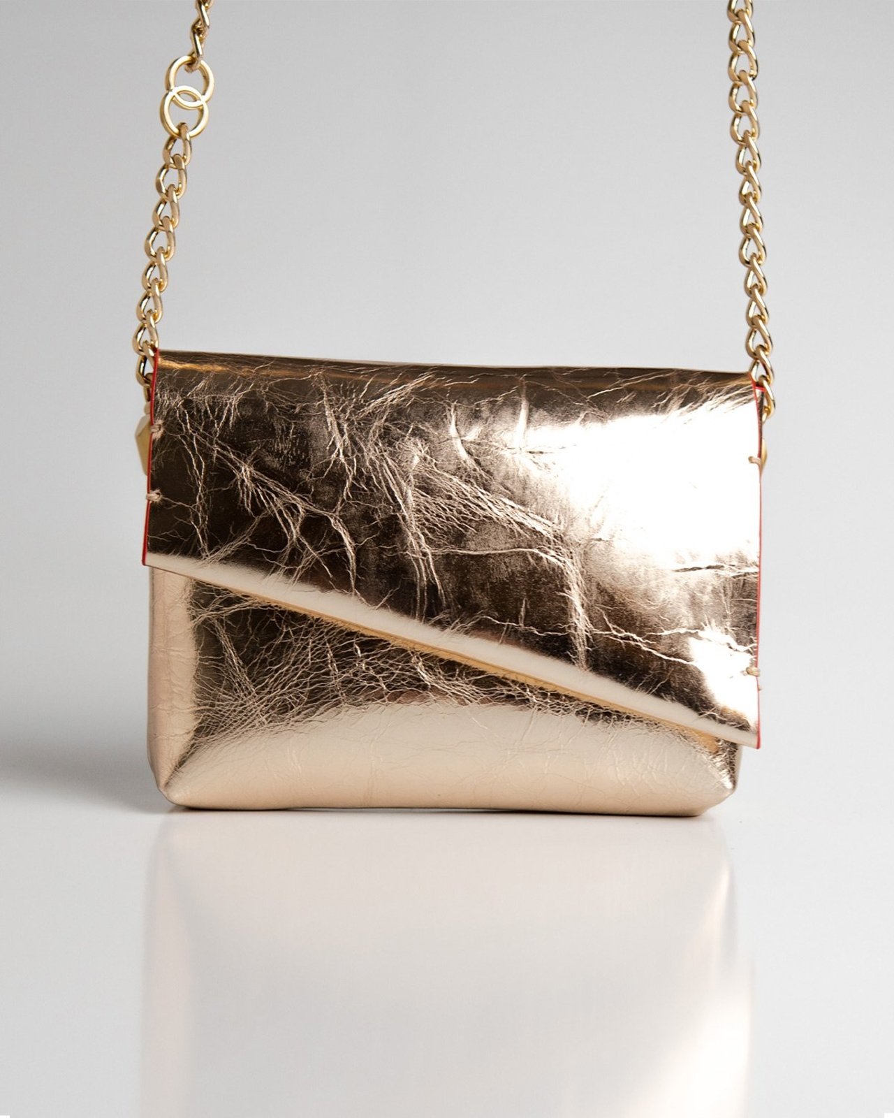 Bolsa Pequena Woow Aya Couro Gold