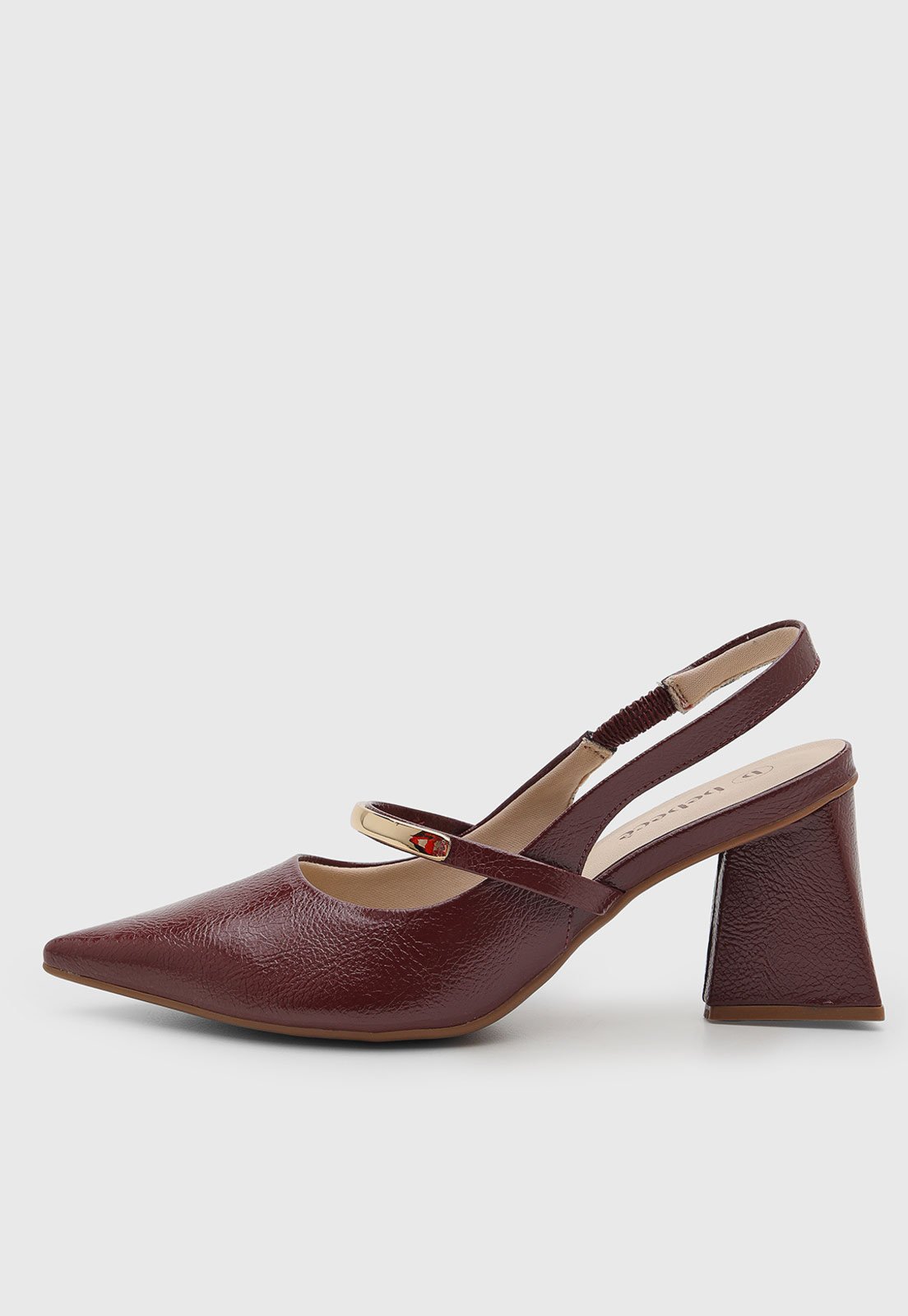 Vista 2 Scarpin Feminino cê BEBECÊ vinho BEBECÊ vinho