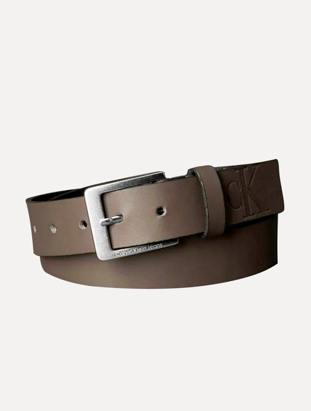Cinto Calvin Klein Masculino Queima CK Marrom