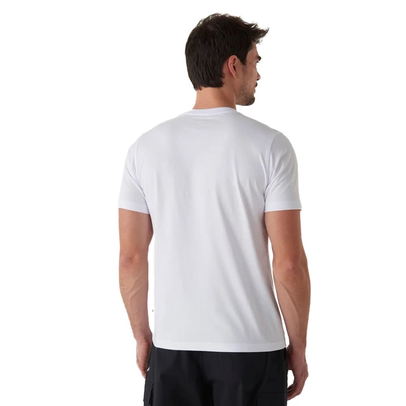 Vista 3 Camiseta Masculina New Balance Estampa Vermelho branco New Balance branco