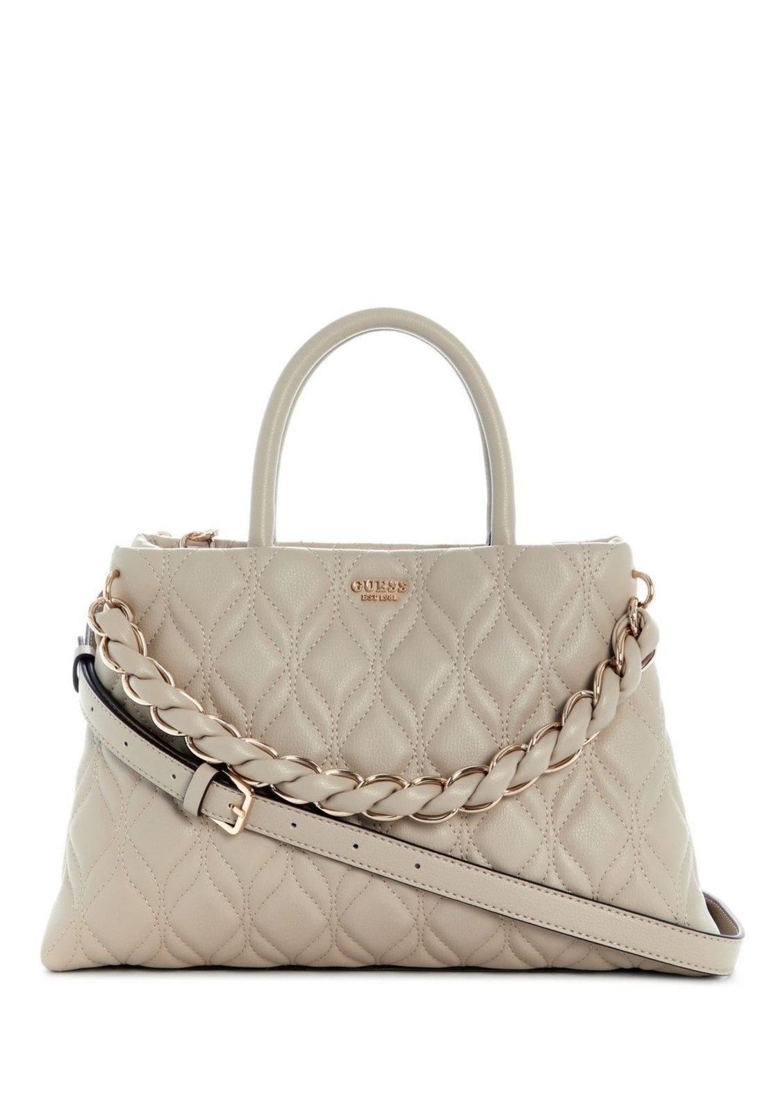 Bolsa Guess Maxine Girlfriend Satchel Bege