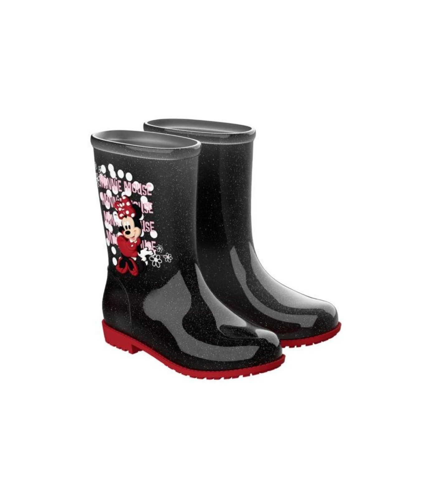 Infantil - Bota Galocha Grendene Disney Preto
