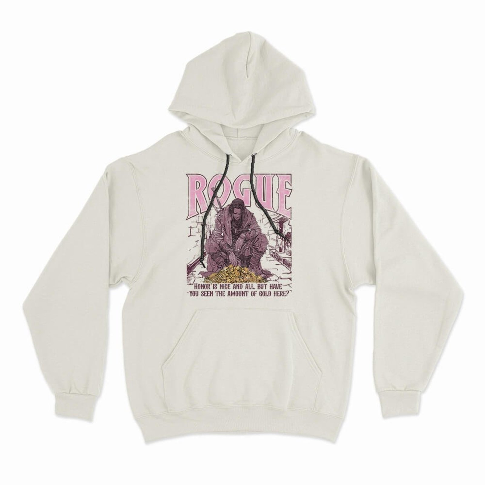 Moletom Com Capuz Rogue - Off White - Casual - Studio Geek