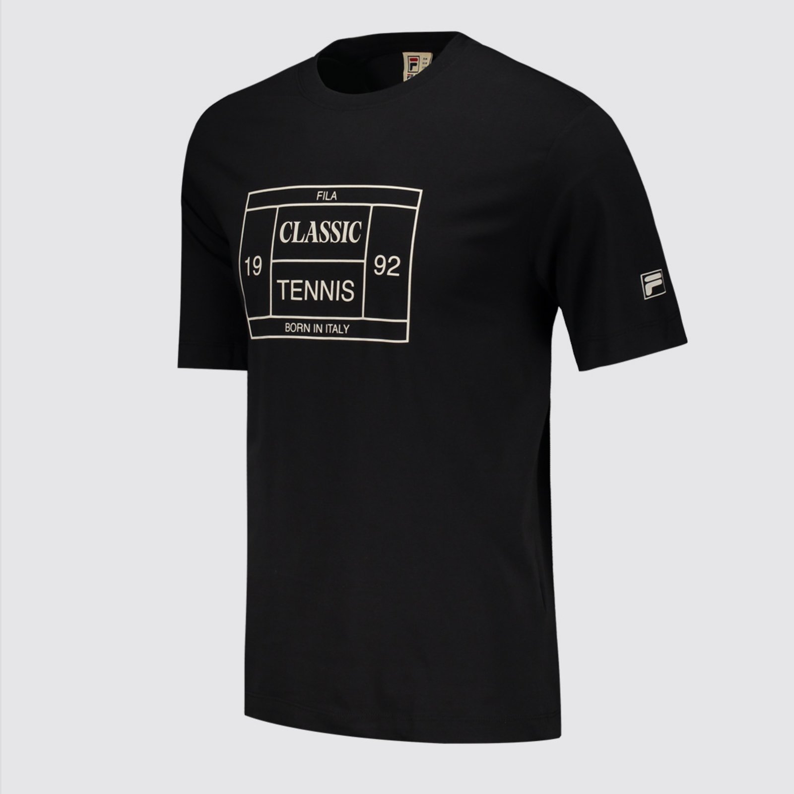 Vista 3 Camiseta Fila Comfort Tennis Union Classics I Preta preto Fila preto