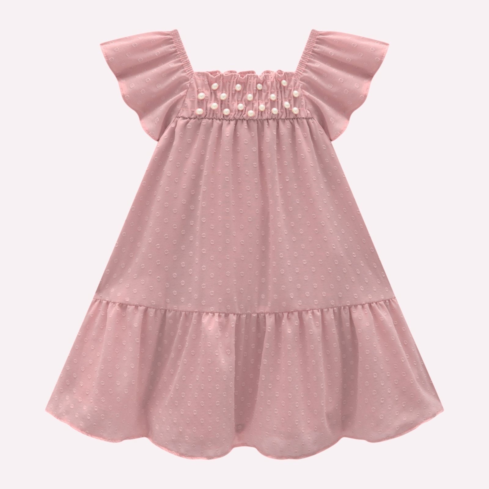 Vista 2 Infantil - Vestido Menina em Voil Milon off-white Milon off-white