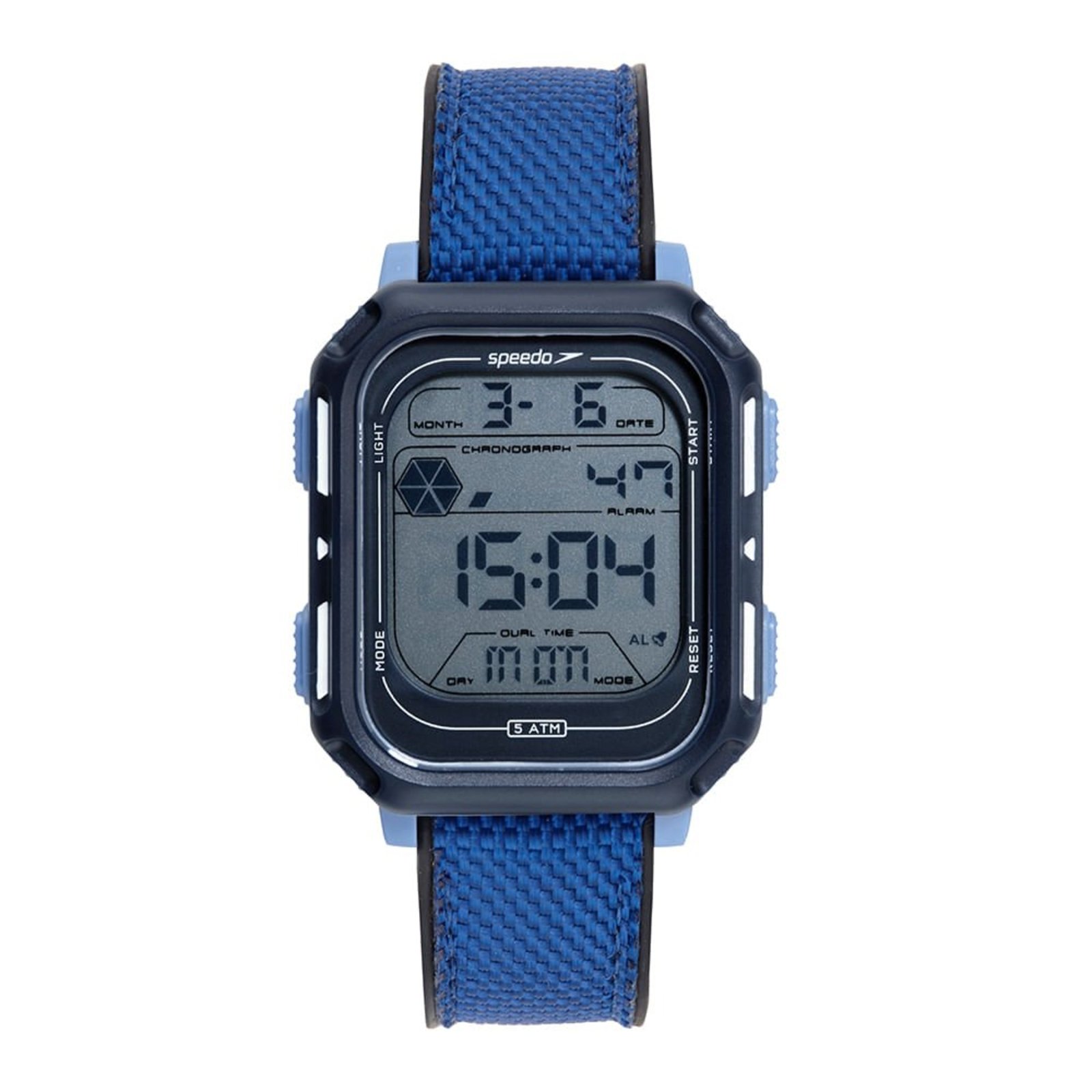 Relógio Masculino Speedo Anadigi Quadrado Azul Speedo