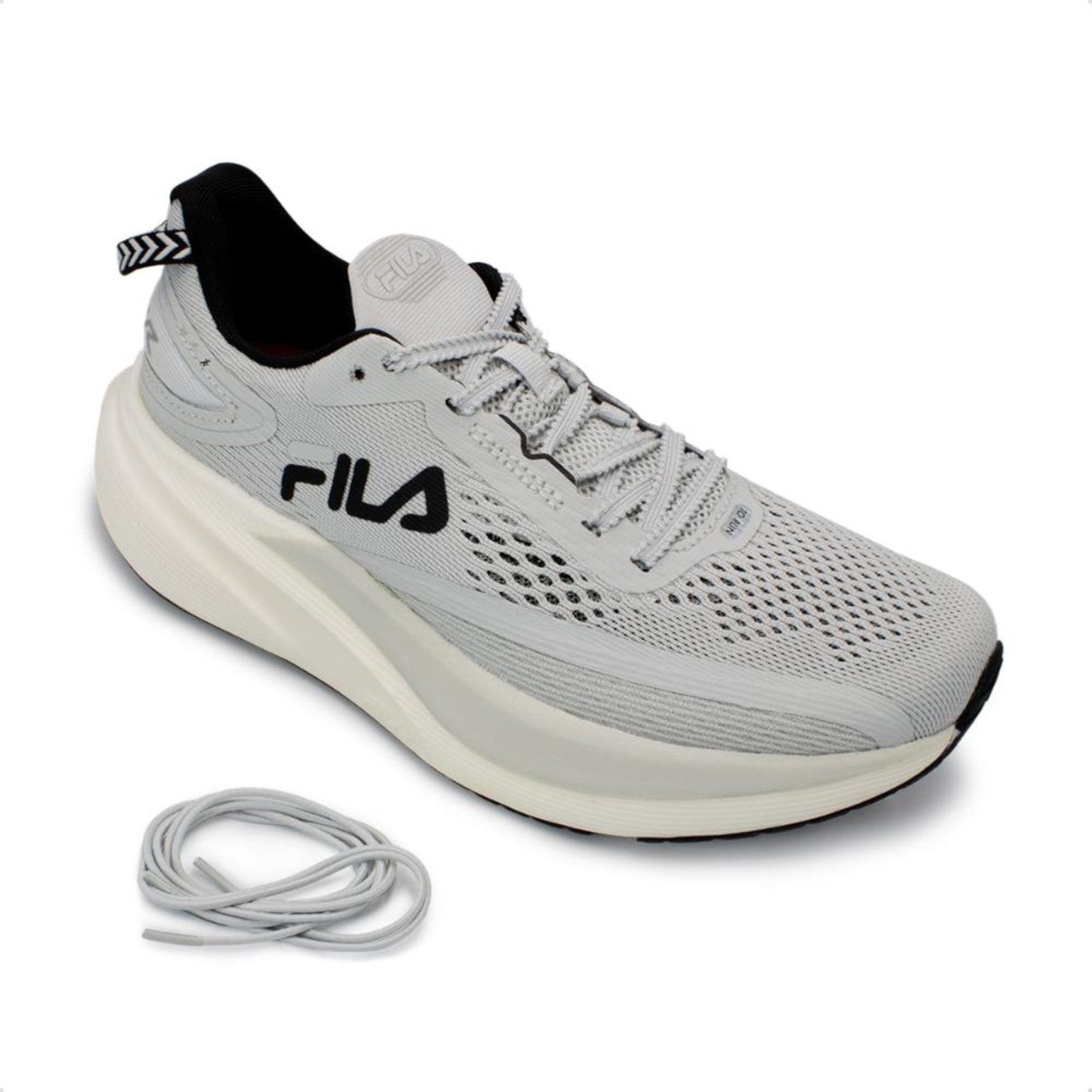 Vista 3 Tênis Fila Feminino Racer T2 Xtreme Corrida cinza Fila cinza