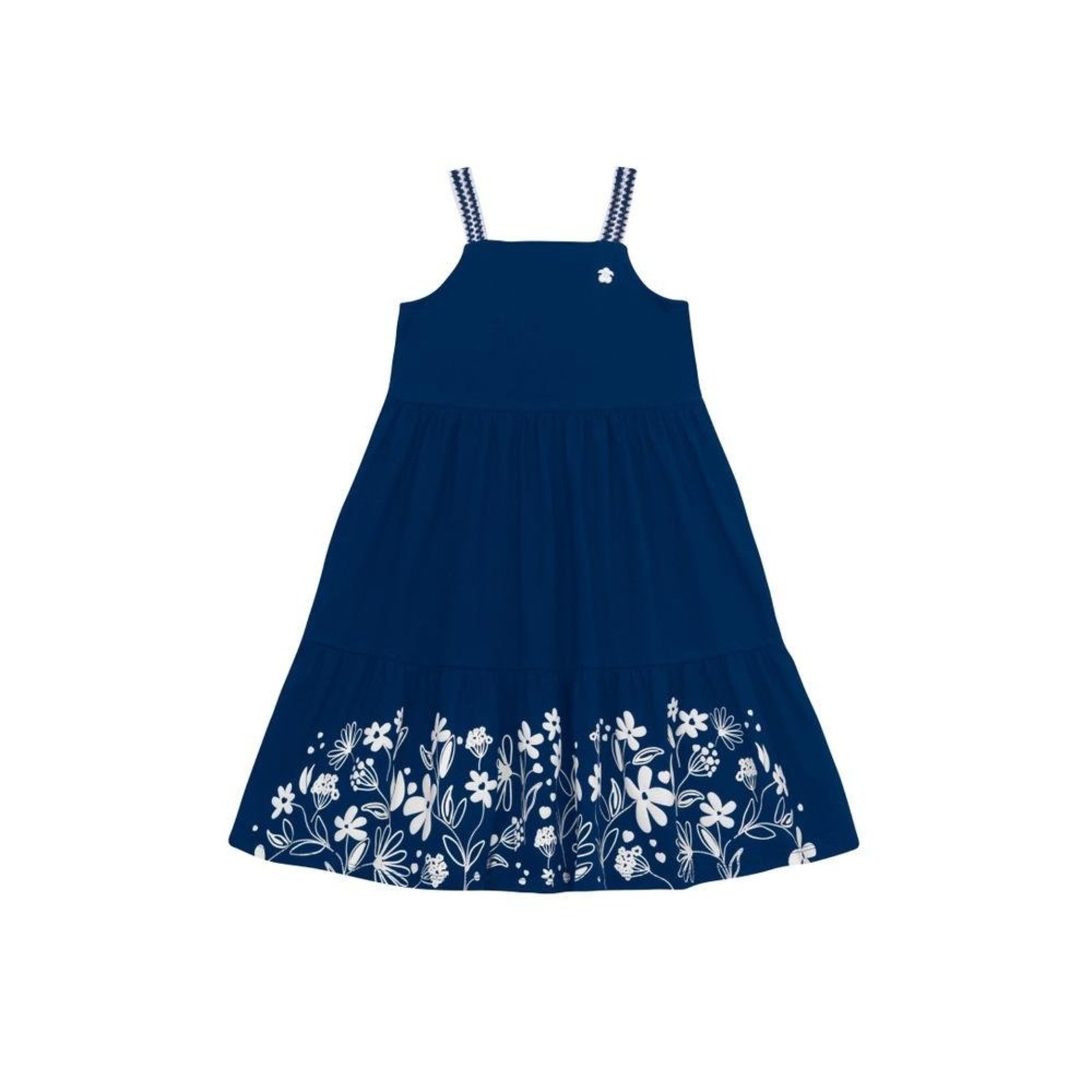 Infantil - Vestido Azul Floral Brandilli 10 Azul