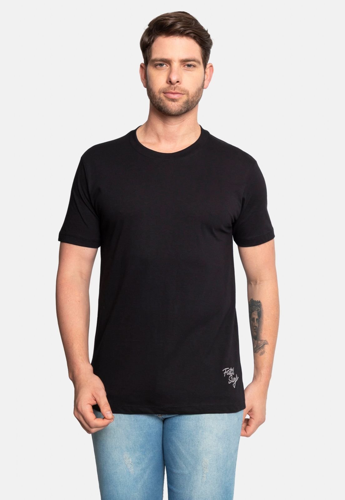 Camiseta Fatal Estampada Preta