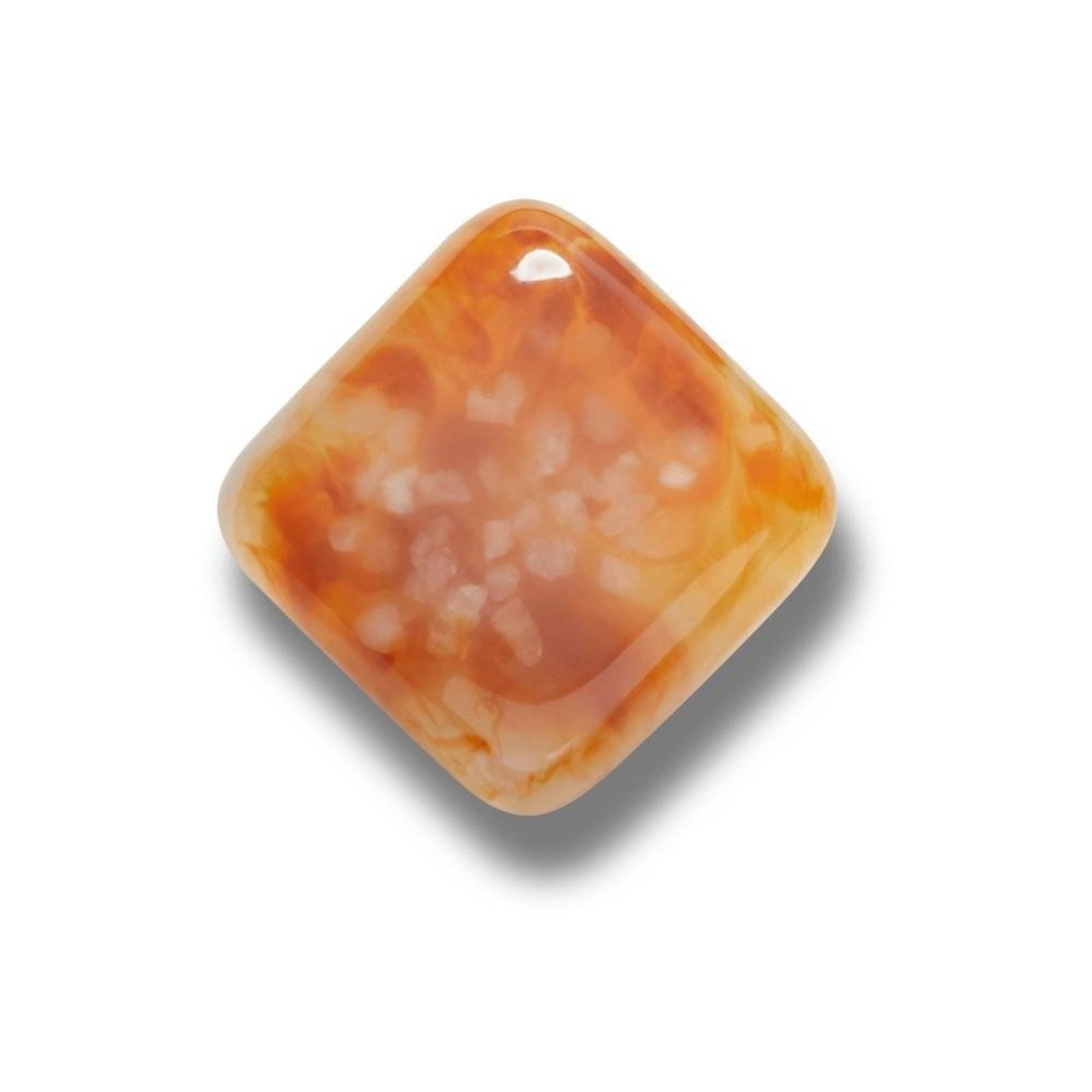 Infantil - Jibbitz™ Pedra Quadrada Pequena Único Branco