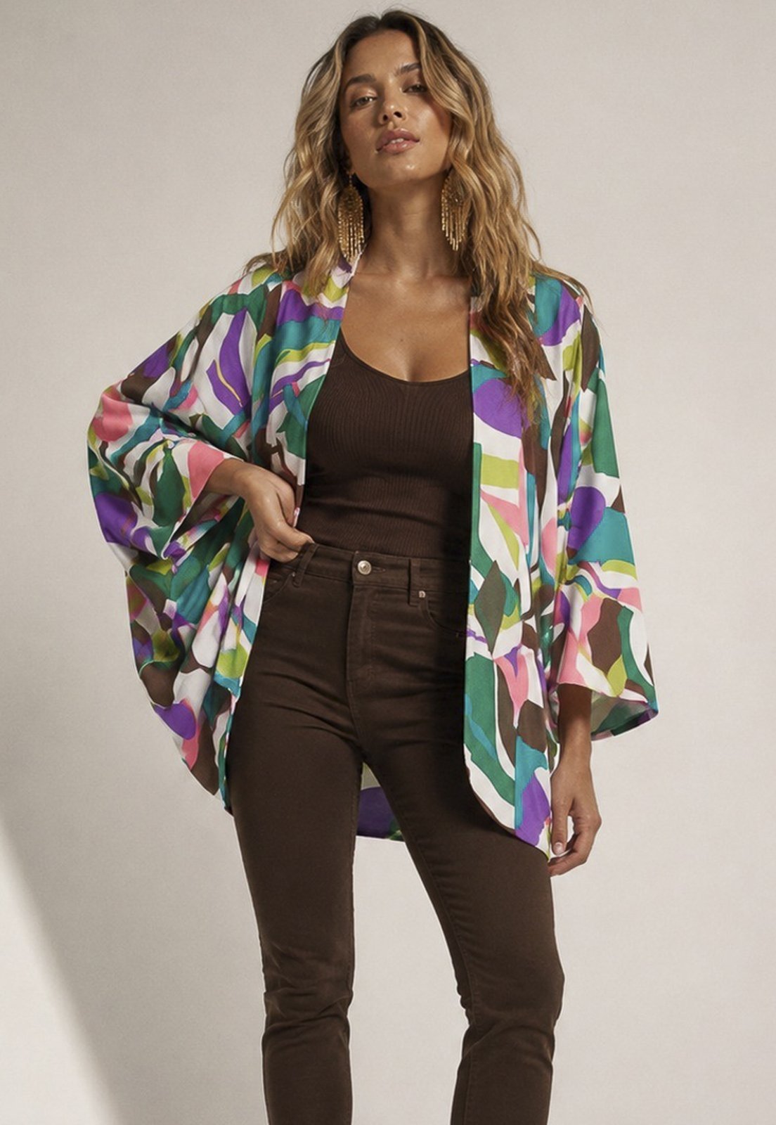 Kimono Cabanafree Estampa Encanto Botânico