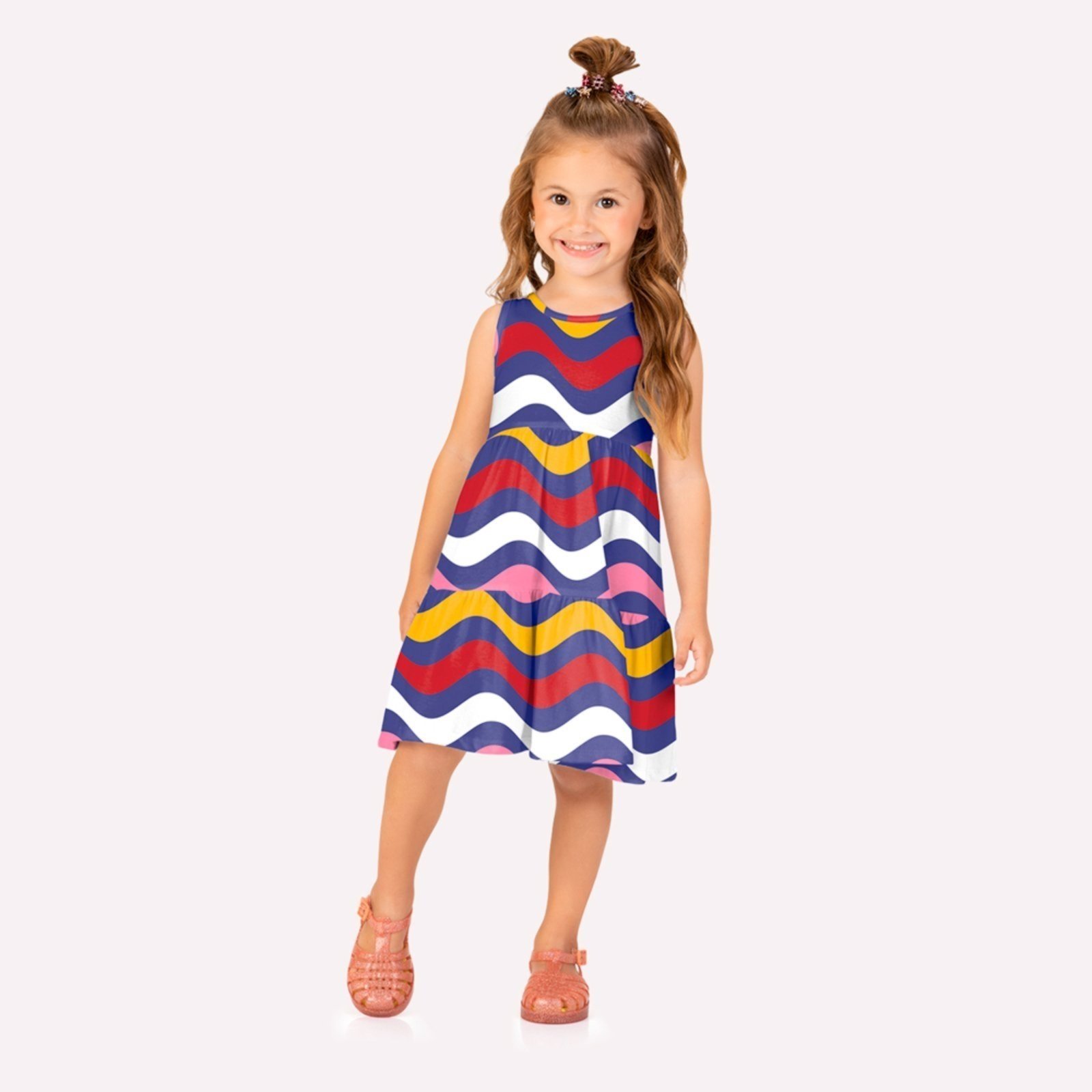Infantil - Vestido Menina Ondas Kyly