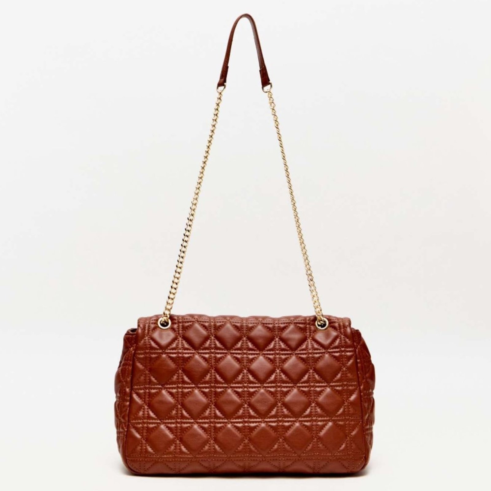 Vista 3 Bolsa Shoulder Lança Perfume Chain Ve26 Feminino marrom marrom