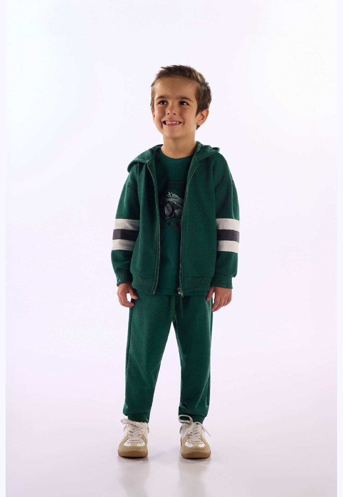 Infantil - Conjunto Jaqueta Calça Moletom Up Baby Verde