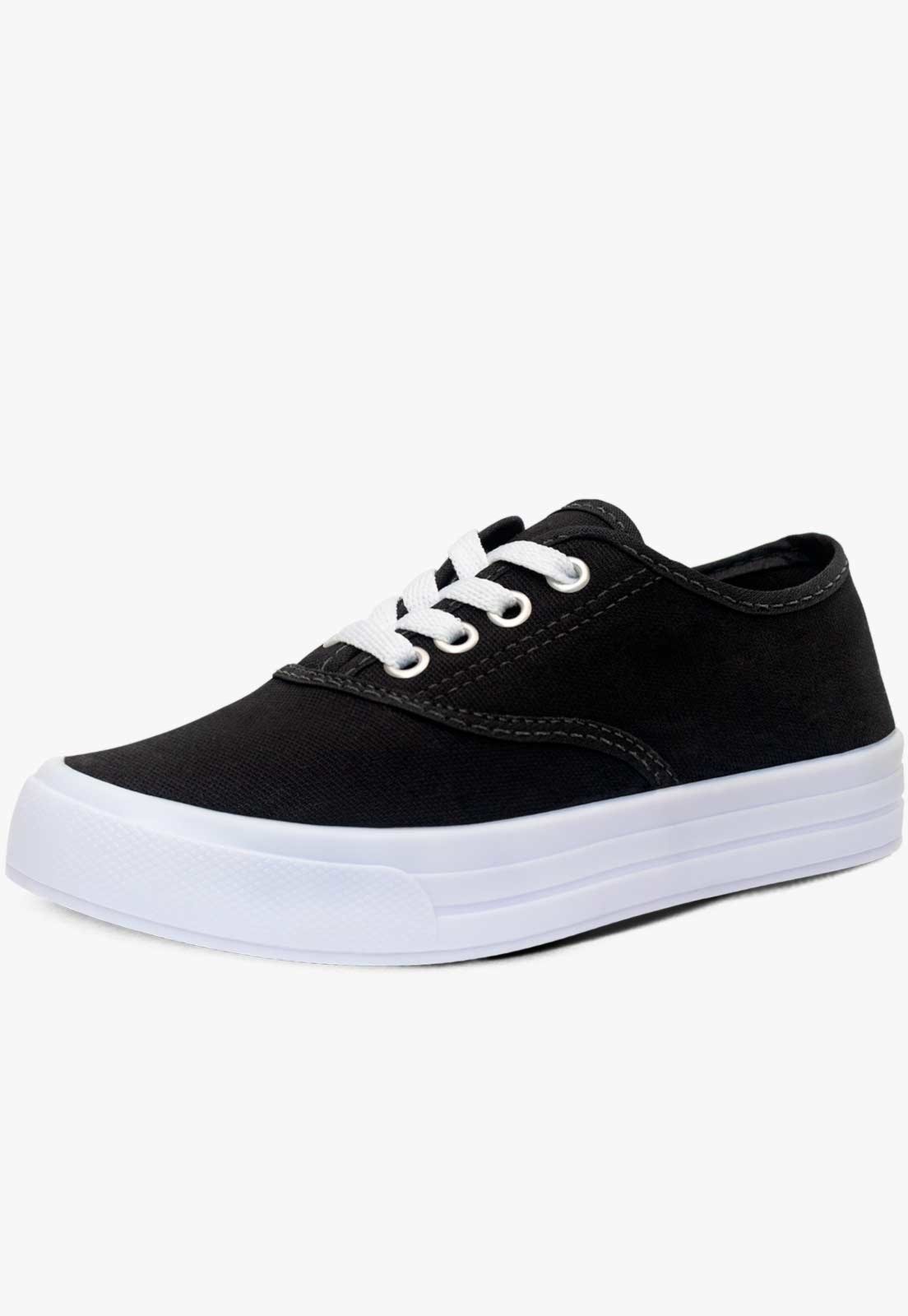 Infantil – Tênis Casual Escolar Pópidi Cadarço Preto